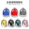 Bolsa de gato de dos hombros bolsa portátil para mascotas cápsula espacial transparente viaje transpirable para gatos mochila para mascotas de gran capacidad caja de aviación Specification image